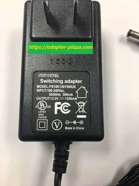*Brand NEW* FLYPOWER PS18K1201500UE 12V DC 1500mA Switching Adapter power supply